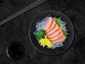 salmon japanese foodÃ¢â¬â¹ blackÃ¢â¬â¹ backgroundÃ¢â¬â¹